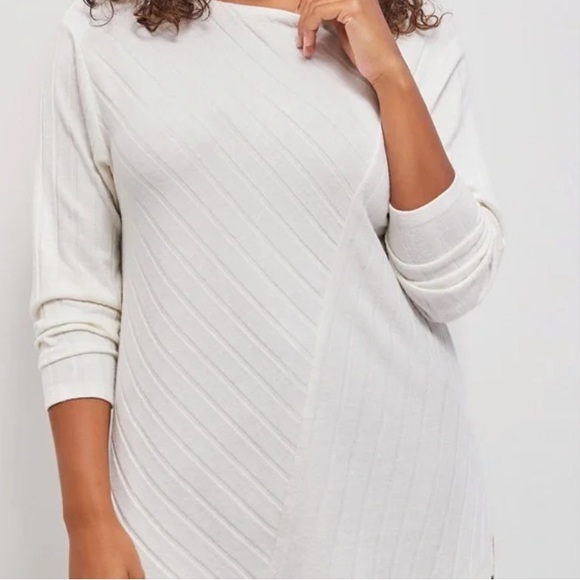 Maeve Tops - Anthropologie Maeve Devine Striped Tunic Top in Cream